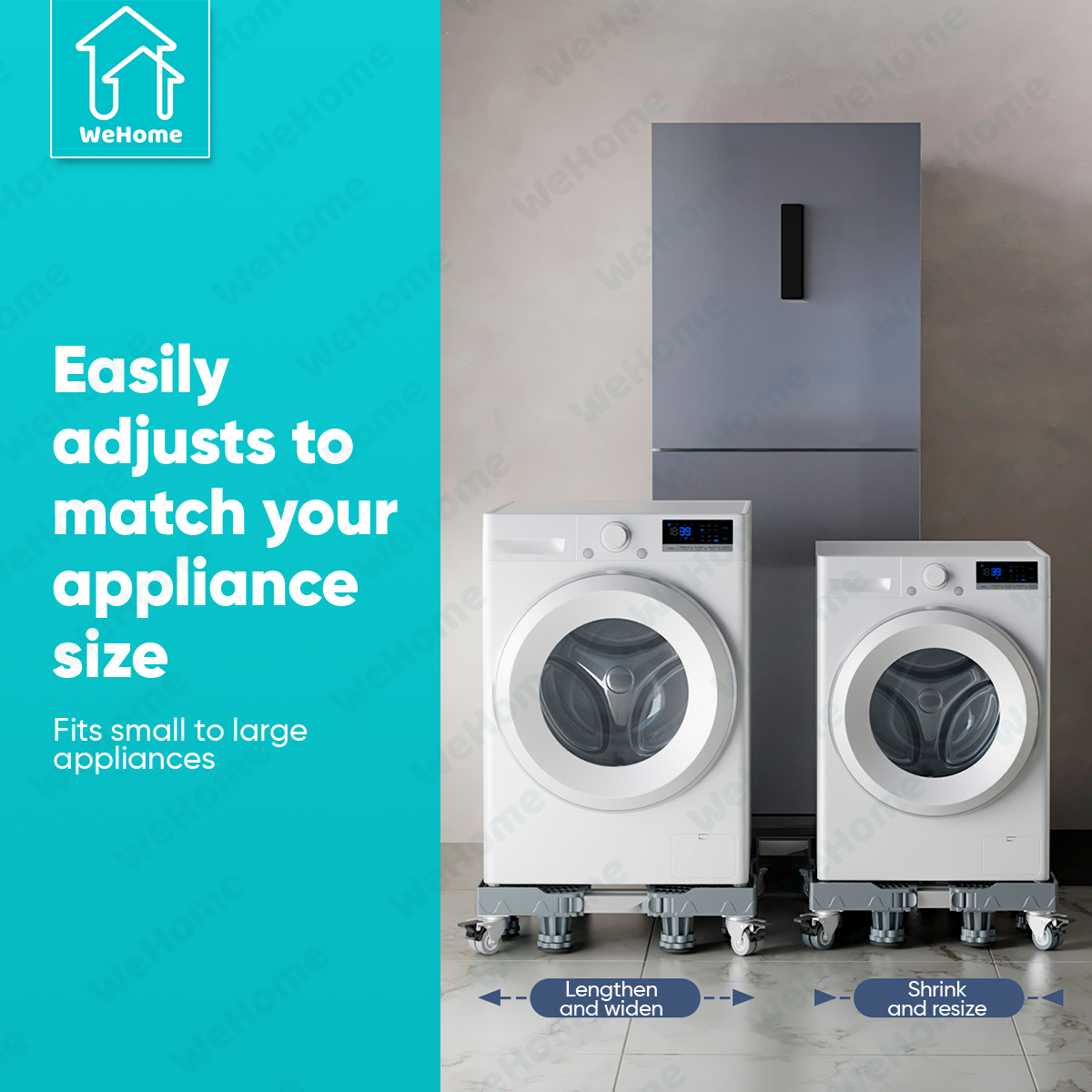 Washing Machine Stand Ref Stand with Wheels