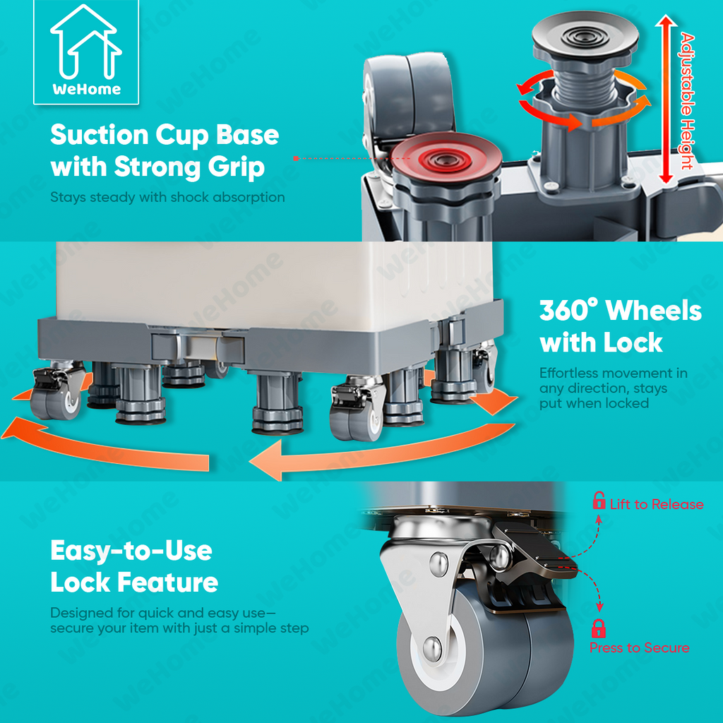 Washing Machine Stand Ref Stand with Wheels