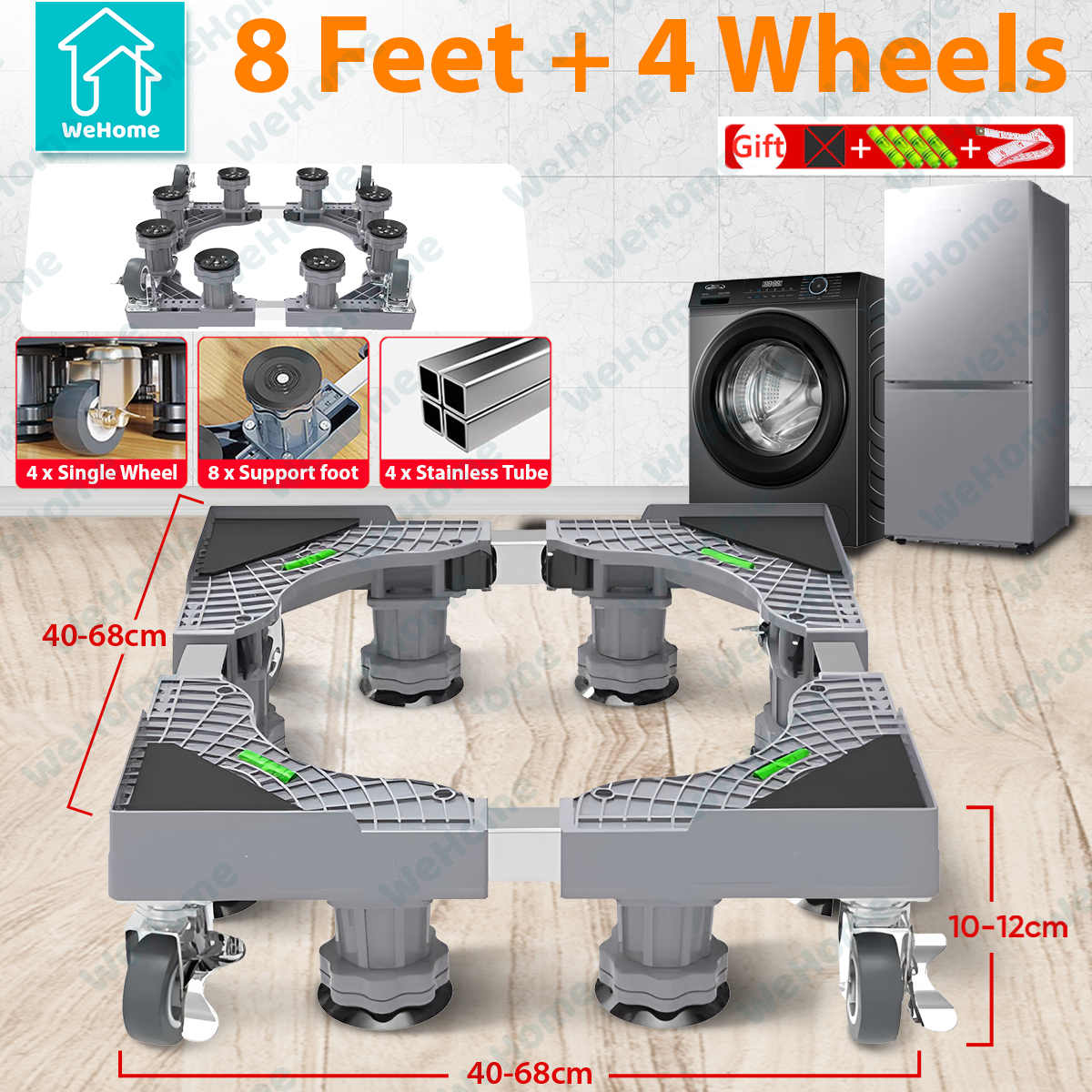 Washing Machine Stand Ref Stand with Wheels