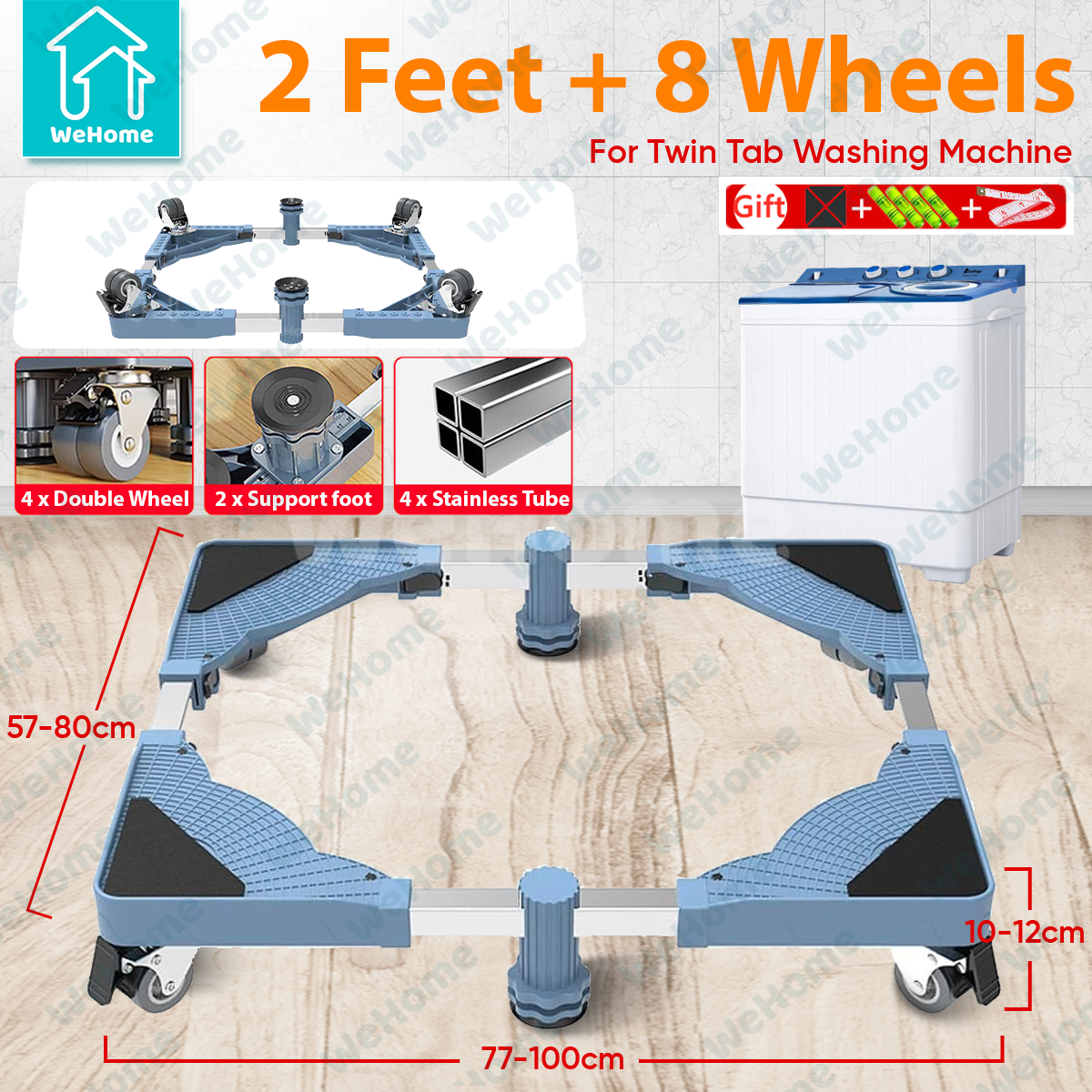 Washing Machine Stand Ref Stand with Wheels