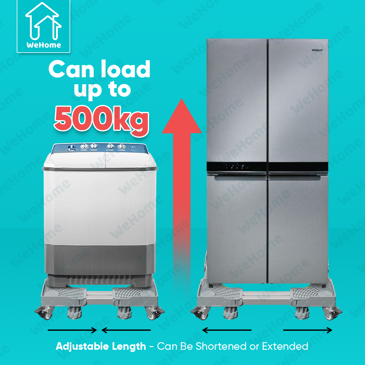 Washing Machine Stand Ref Stand with Wheels