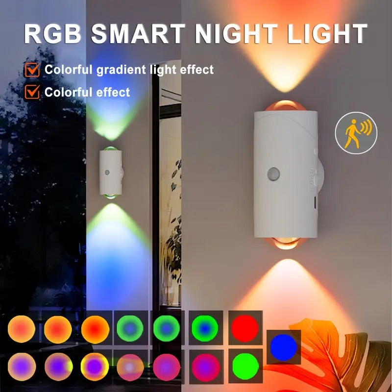 RGB LED Wall Light with Motion Sensor